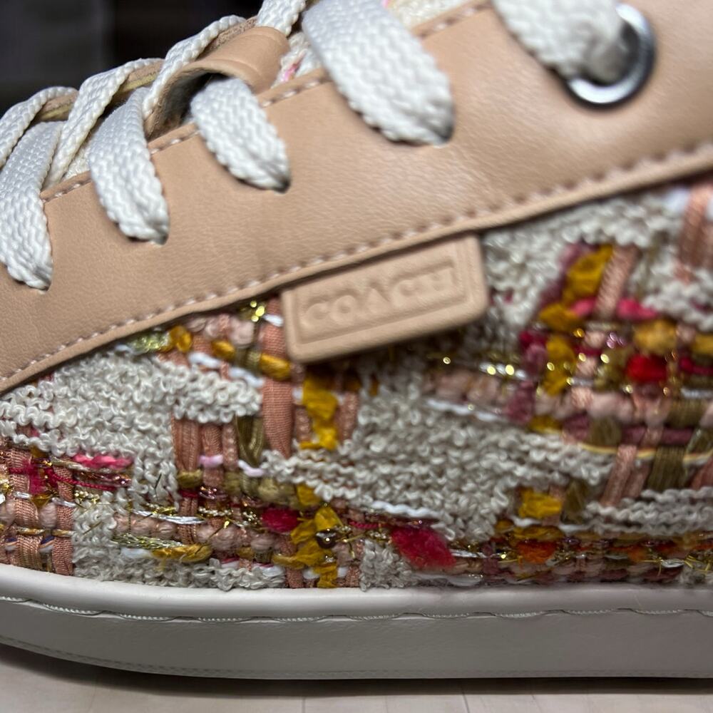 Coach C9934 Lowline Low Top Tweed Sneaker Size 6.5B - Picture 8 of 11